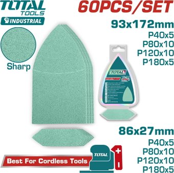 Набор шлифлистов Total TAC938660 (60 шт)