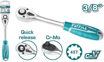 Вороток с трещоткой Total THT106386