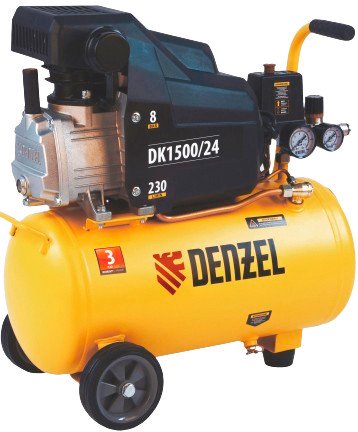 Компрессор воздушный Denzel DK1500/24,Х-PRO 1,5 кВт, 230 л/мин, 24 л
