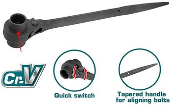 Вороток с трещоткой Total THTRSW19241