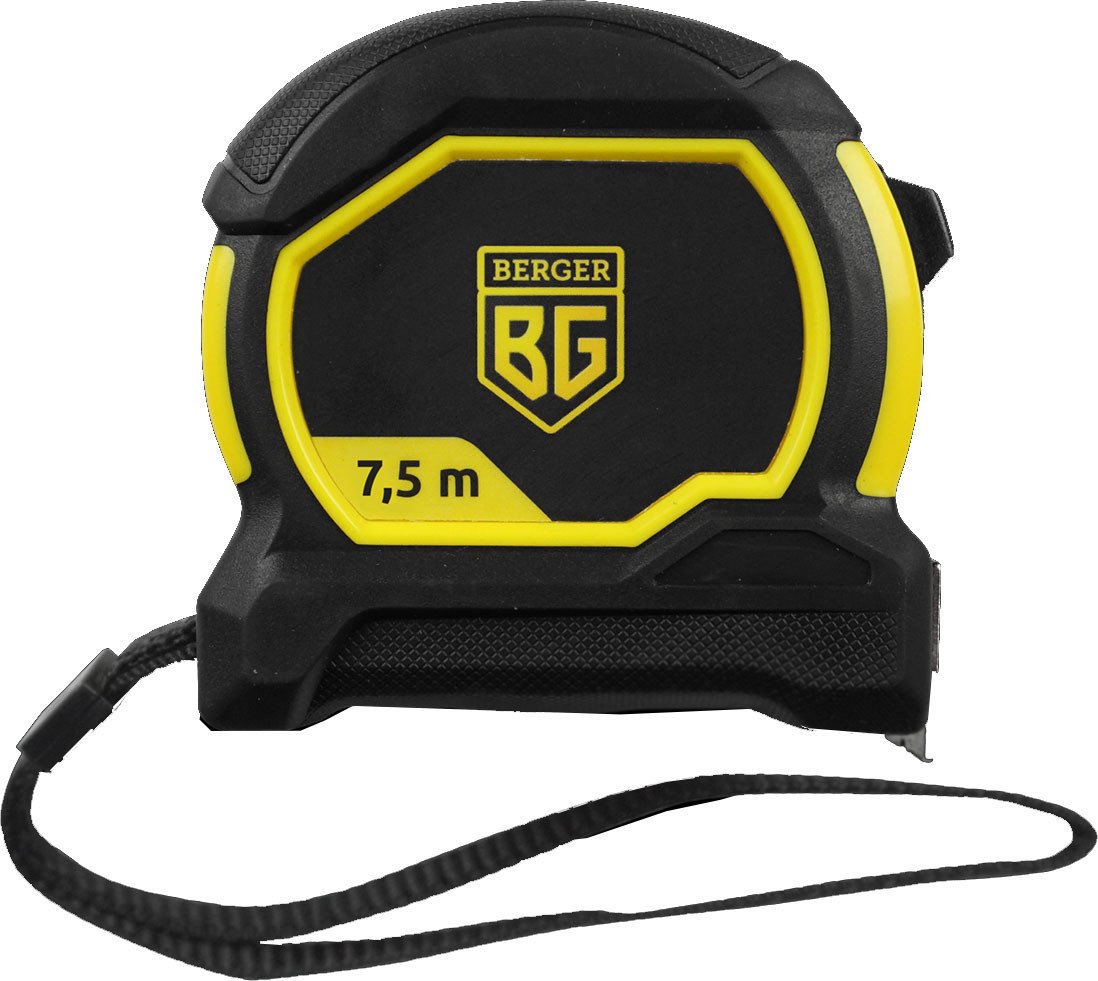 Рулетка Berger 0.025x7.5м BG1353 (магнит, нейлон, шкала двусторонняя)
