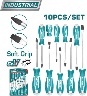 Набор отверток Total THT250610 (10 предметов)