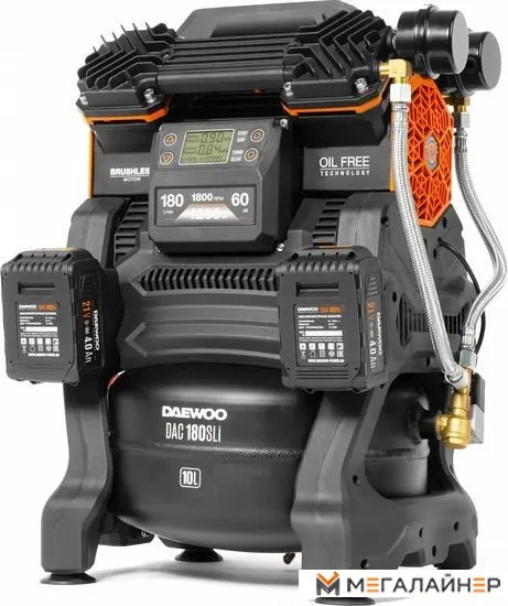 Компрессор аккумуляторный 42В / 220В DAEWOO DAC 180S Li SET