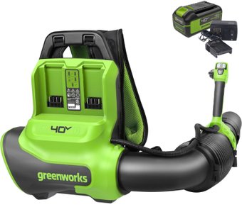 Ранцевая воздуходувка Greenworks GD40BPG2K4 2408107UB (с 1-им АКБ)