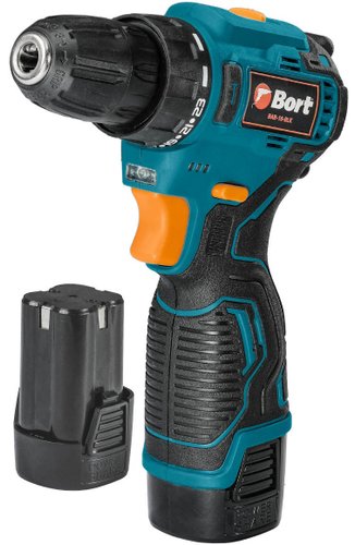Дрель-шуруповерт Bort BAB-16-BLK 93414868 (с 2-мя АКБ, кейс)
