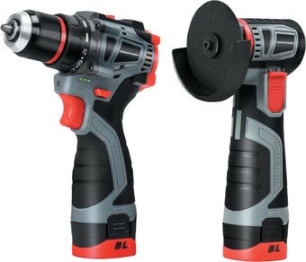 Profipower ProfiSet-2B16 E0229 (шуруповерт, болгарка, 2 АКБ, кейс)