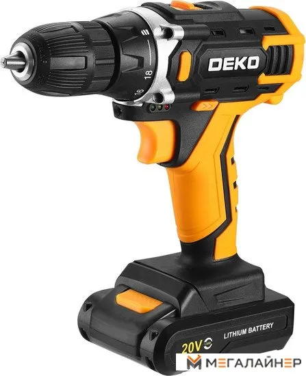 Дрель-шуруповерт Deko Banger 20V 080-1004 (с 1-им АКБ, кейс) купить в Минске с доставкой