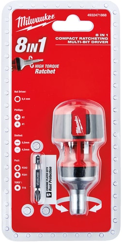 Отвертка с набором Milwaukee 4932471868