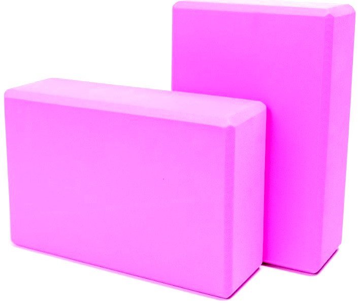 Блок для йоги Ametist 2037640215523 (2шт, розовый)
