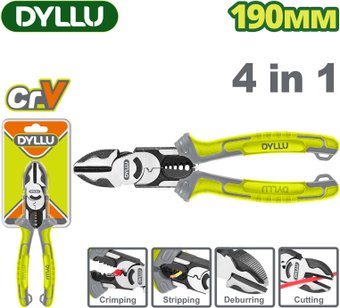 Кусачки боковые (бокорезы) Dyllu DTPL3778