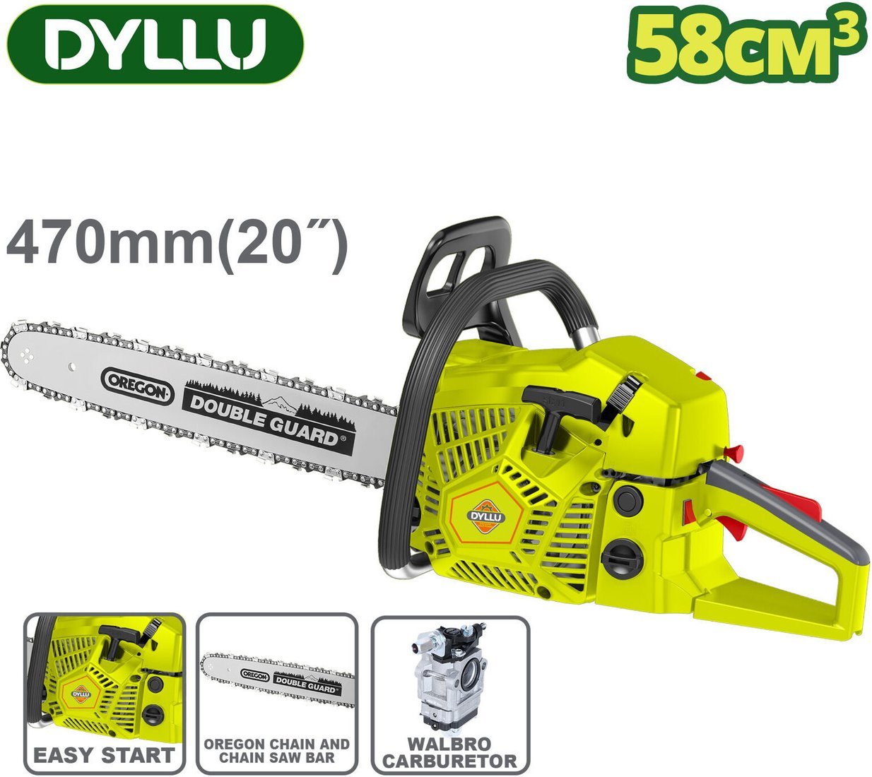 Бензопила Dyllu DTGC2558