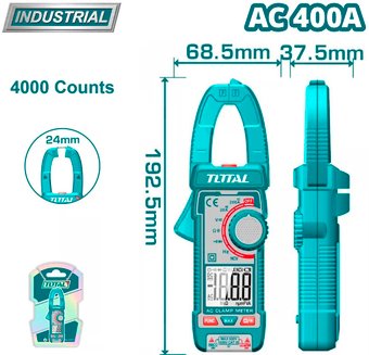 Токовые клещи Total TMT762001