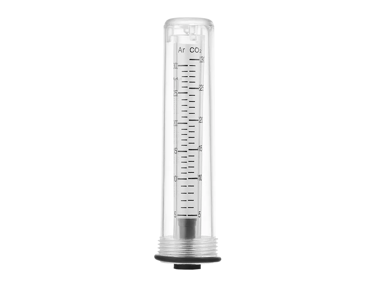 Ротаметр-колба комплект для регуляторов Сварог PRO CONTROL AR/CO2 1Р/2Р (Ar/CO2 5-30л/мин, поплавковый)