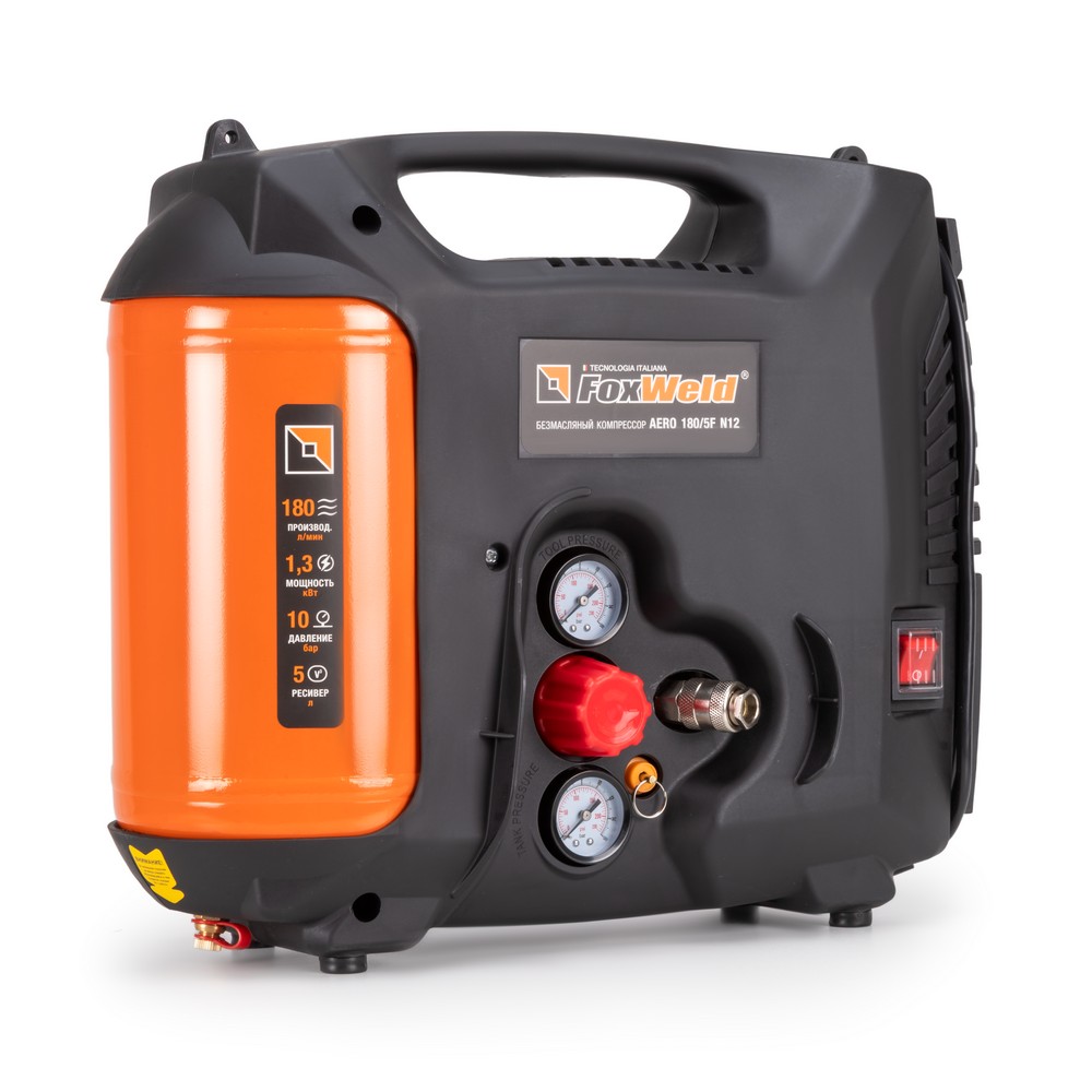 Компрессор безмасляный FoxWeld AERO 180/5F N12