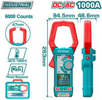 Токовые клещи Total TMT7610002