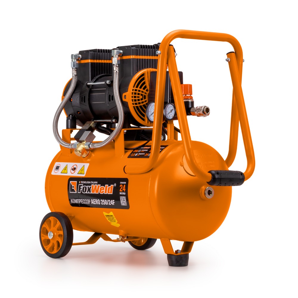 Компрессор безмасляный FoxWeld AERO 250/24F