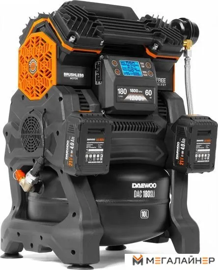 Компрессор аккумуляторный 42В / 220В DAEWOO DAC 180S Li SET