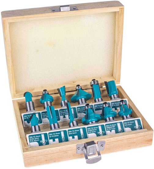 Набор фрез Total TACSR0121 (12 шт)