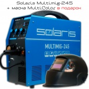 Сварочный полуавтомат Solaris MULTIMIG-245 + маска Хамелеон в подарок!