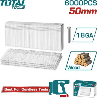 Гвозди для пистолета Total TAC918506 (6000 шт)