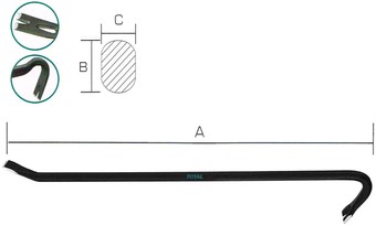Лом-гвоздодер Total THT431242