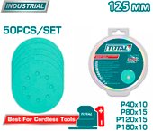 Набор шлифкругов Total TAC125050 (50 шт)