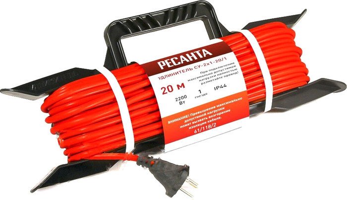 Удлинитель Ресанта СУ-2x1-20/1