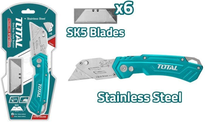 Нож строительный Total THT5136288