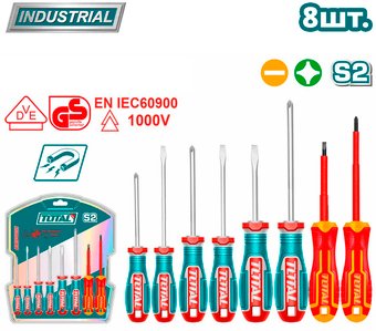Набор отверток Total TKSDS0836 (8 предметов)