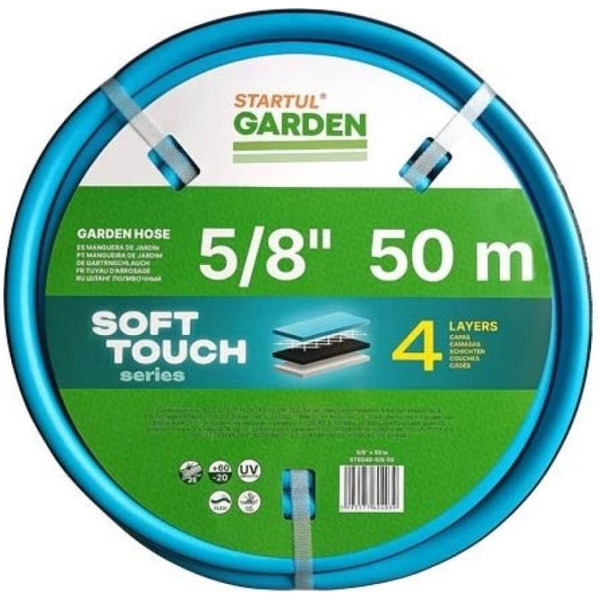 Шланг поливочный 5/8" 50м STARTUL GARDEN SOFT TOUCH (ST6040-5/8-50) (4 слоя) ST6040-5/8-50