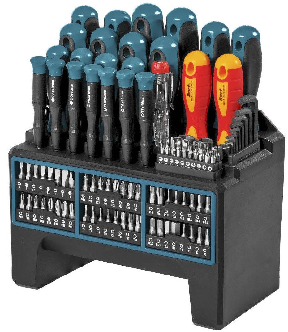 Набор отверток Bort BTK-114 (114 предметов)
