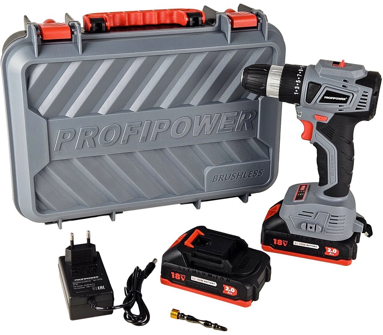 Дрель-шуруповерт Profipower MKBL-18BT (с 2-мя АКБ, кейс)