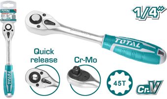 Вороток с трещоткой Total THT106146