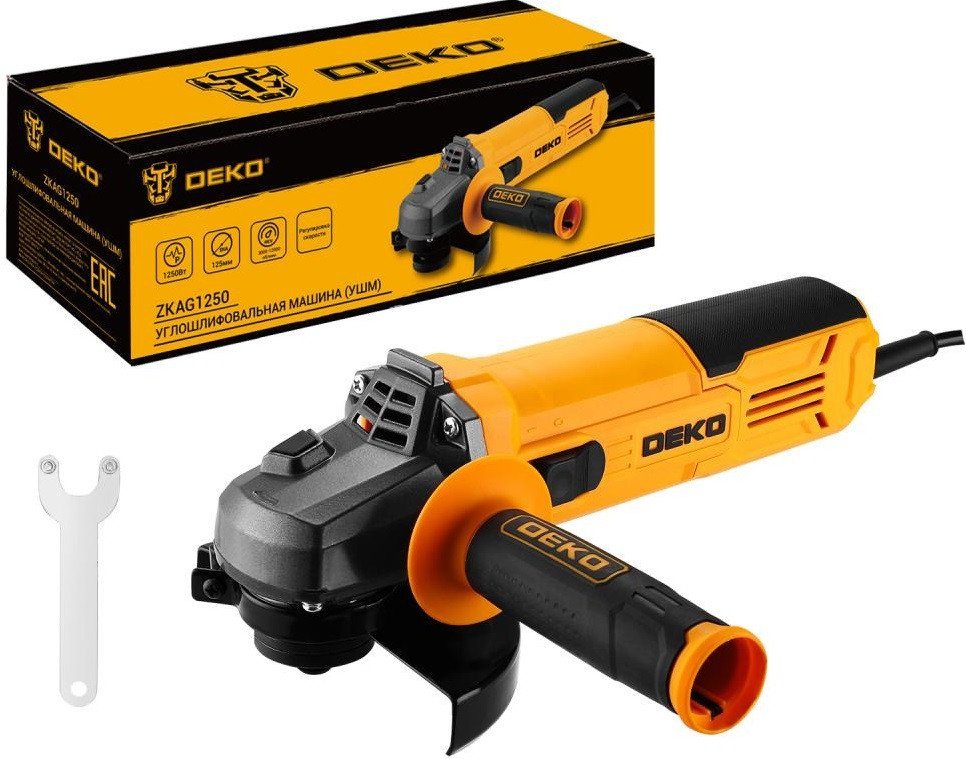 Угловая шлифмашина Deko ZKAG1250 081-1010