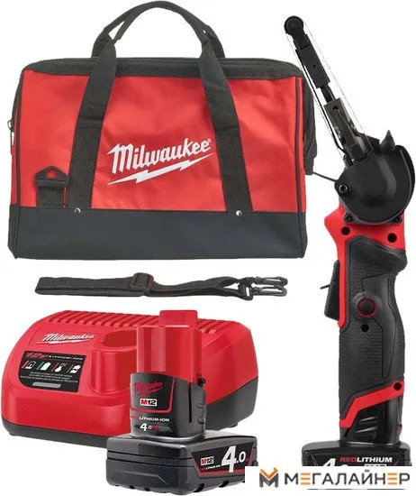 Ленточная шлифмашина Milwaukee M12 Fuel FBFL13-402B (с 2-мя АКБ, сумка) купить в Минске с доставкой
