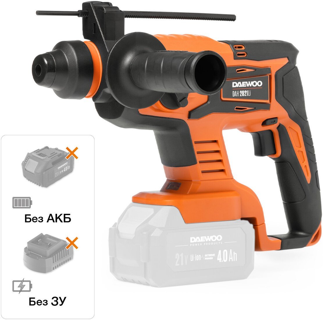 Перфоратор Daewoo Power DAH 2821Li (без АКБ)