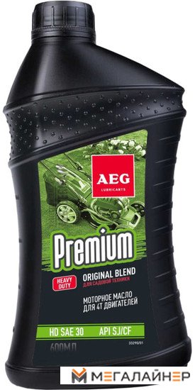 Моторное масло AEG Lubricants Premium HD SAE 30 API SJ/CF 0.6л