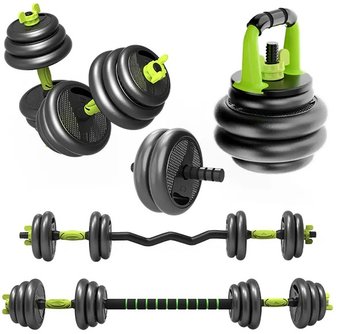 Набор гантелей Ametist со штангой и гирями 7 в 1 40 кг 2040455903752