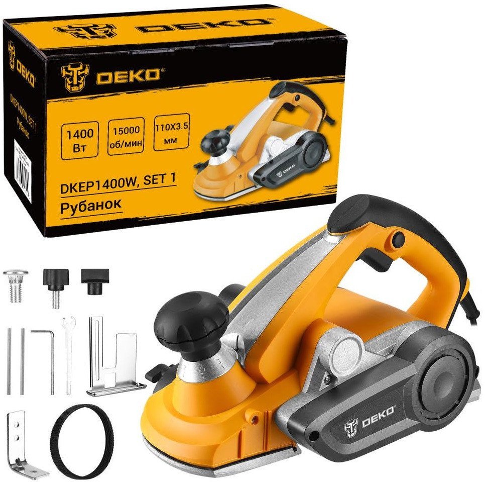 Рубанок Deko DKEP1400W Set1 083-1073