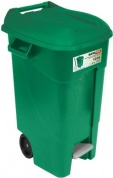 Контейнер для мусора Tayg 120 л с педалью (зеленый) купить в Минске с доставкой