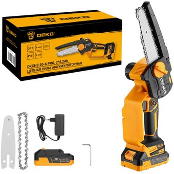 Аккумуляторная пила Deko DKCHS 20-6 Pro 083-2011 (с 2-мя АКБ)