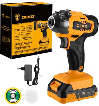 Полировальная машина Deko DKCP20 086-1007 (с 1-им АКБ)