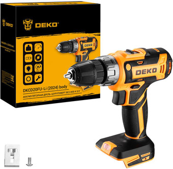 Дрель-шуруповерт Deko DKCD20FU-Li 2024 063-4454 (без АКБ)