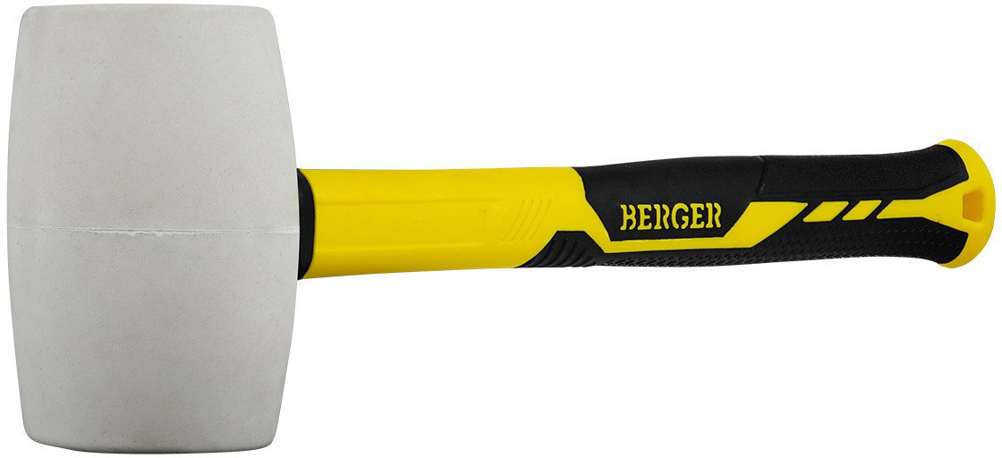 Киянка Berger 450г BG1526 (белый, фиберглассовая рукоятка)