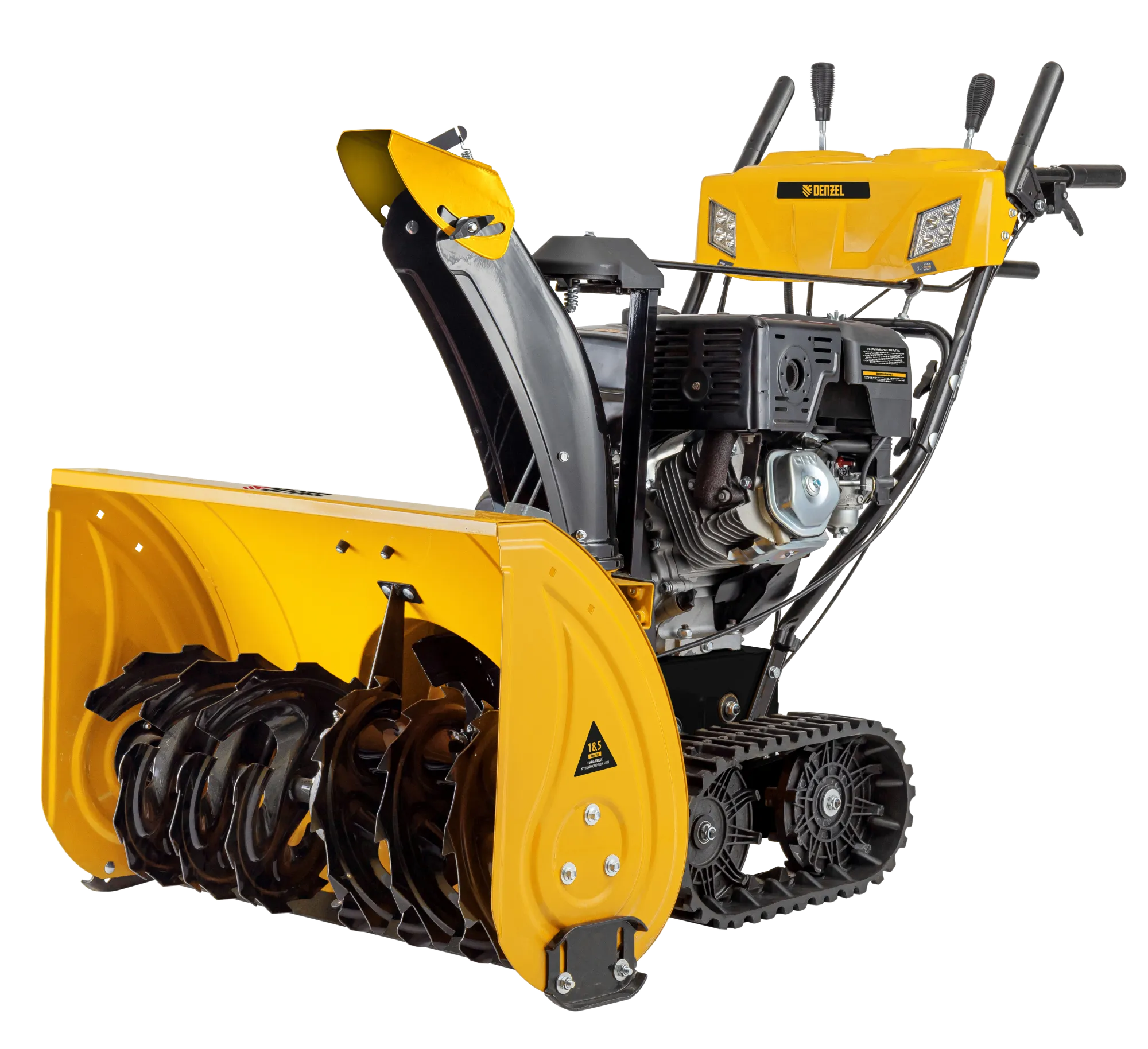 Бензиновая снегоуборочная машина Denzel SBL 711DT PRO, 420cc, гусеницы, эл.старт, блок. дифф.