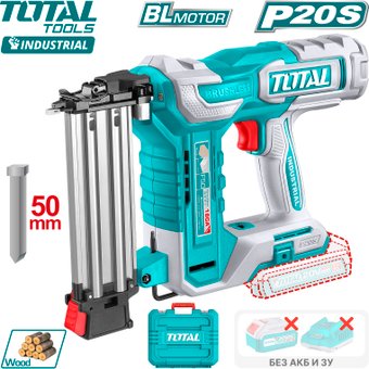 Гвоздезабиватель Total TCBNLI5005 (без АКБ, кейс)
