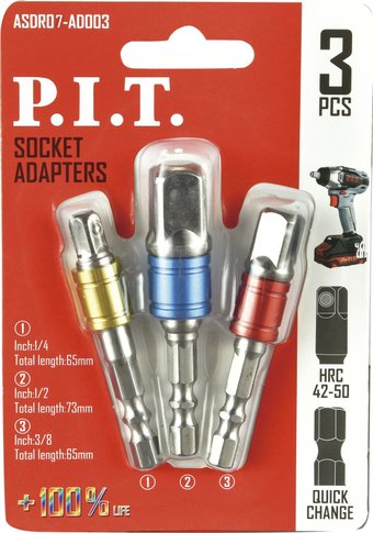 Набор адаптеров слесарных P.I.T. ASDR07-AD003