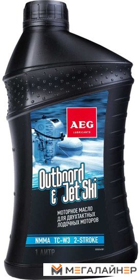Моторное масло AEG Lubricants Outboard&JetSki 2Т Oil NMMA TC-W3 1л
