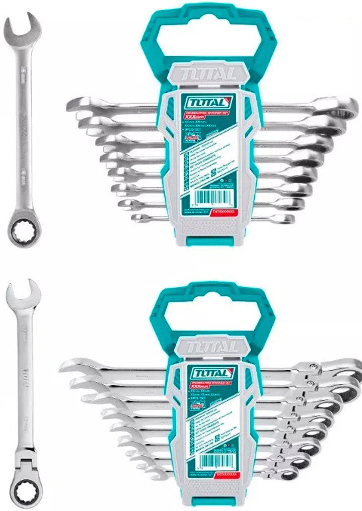 Набор ключей Total THT103RK166 (16 предметов)
