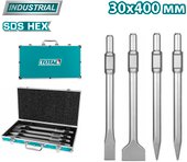Набор зубил Total TAC0304375 (4 шт)